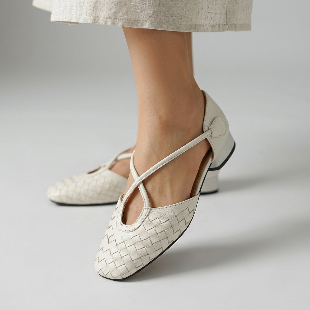 Elara Cross Strap Pump