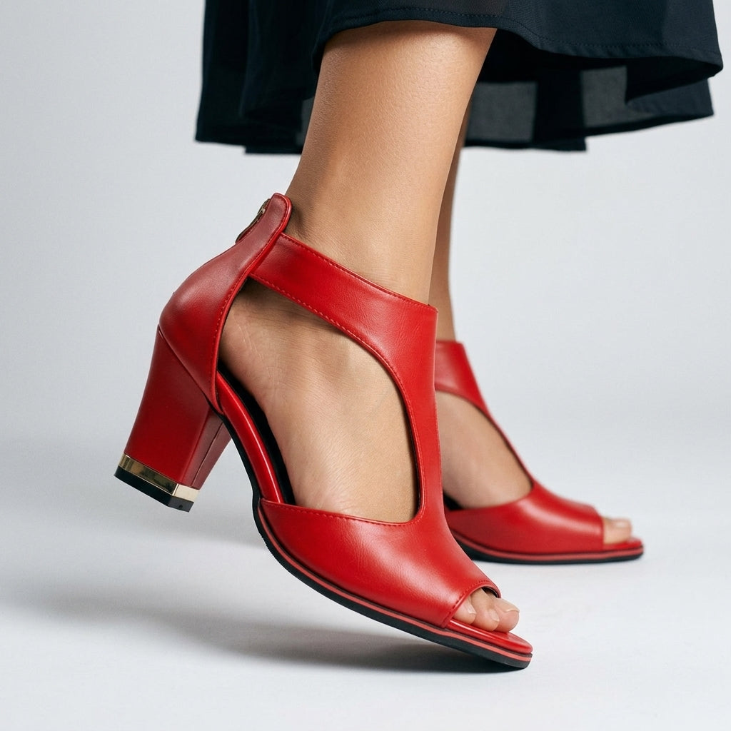 Brynne Cutout Block Heel