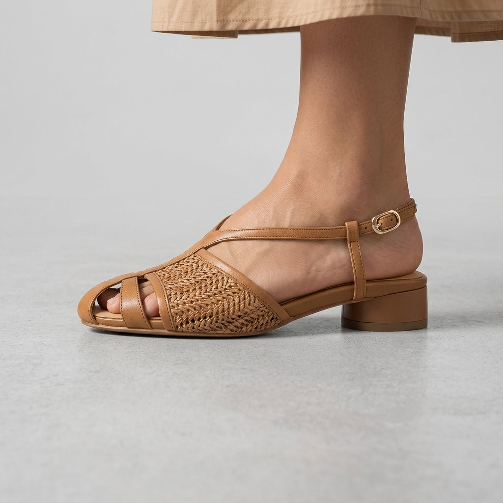 Mara Woven Slingback Sandal