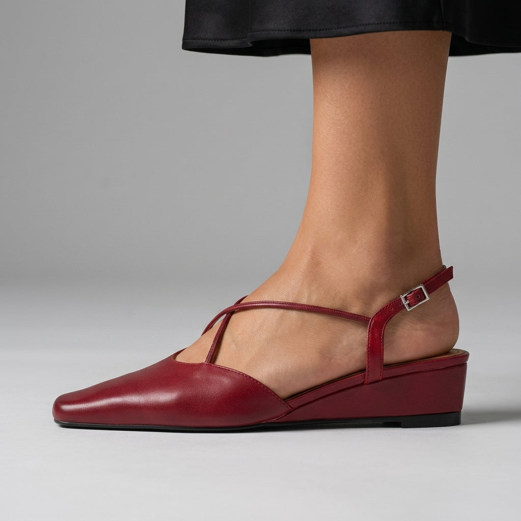 Nora Crossover Slingback Flat