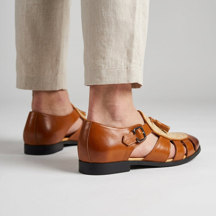 Reed Tassel Monk Sandal