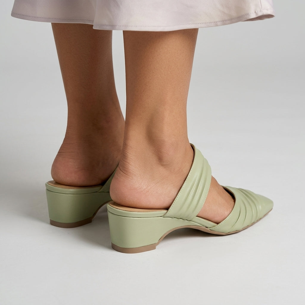 Penelope Pleated Mule