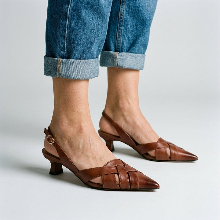 Reva Woven Slingback Heel