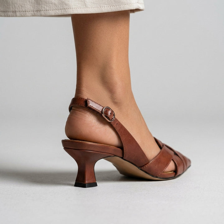 Reva Woven Slingback Heel
