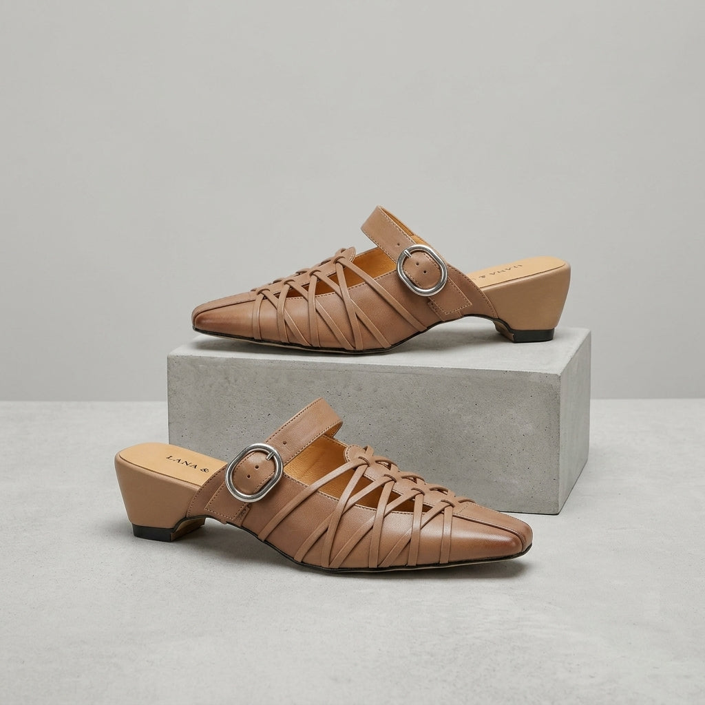 Celine Buckle Mule