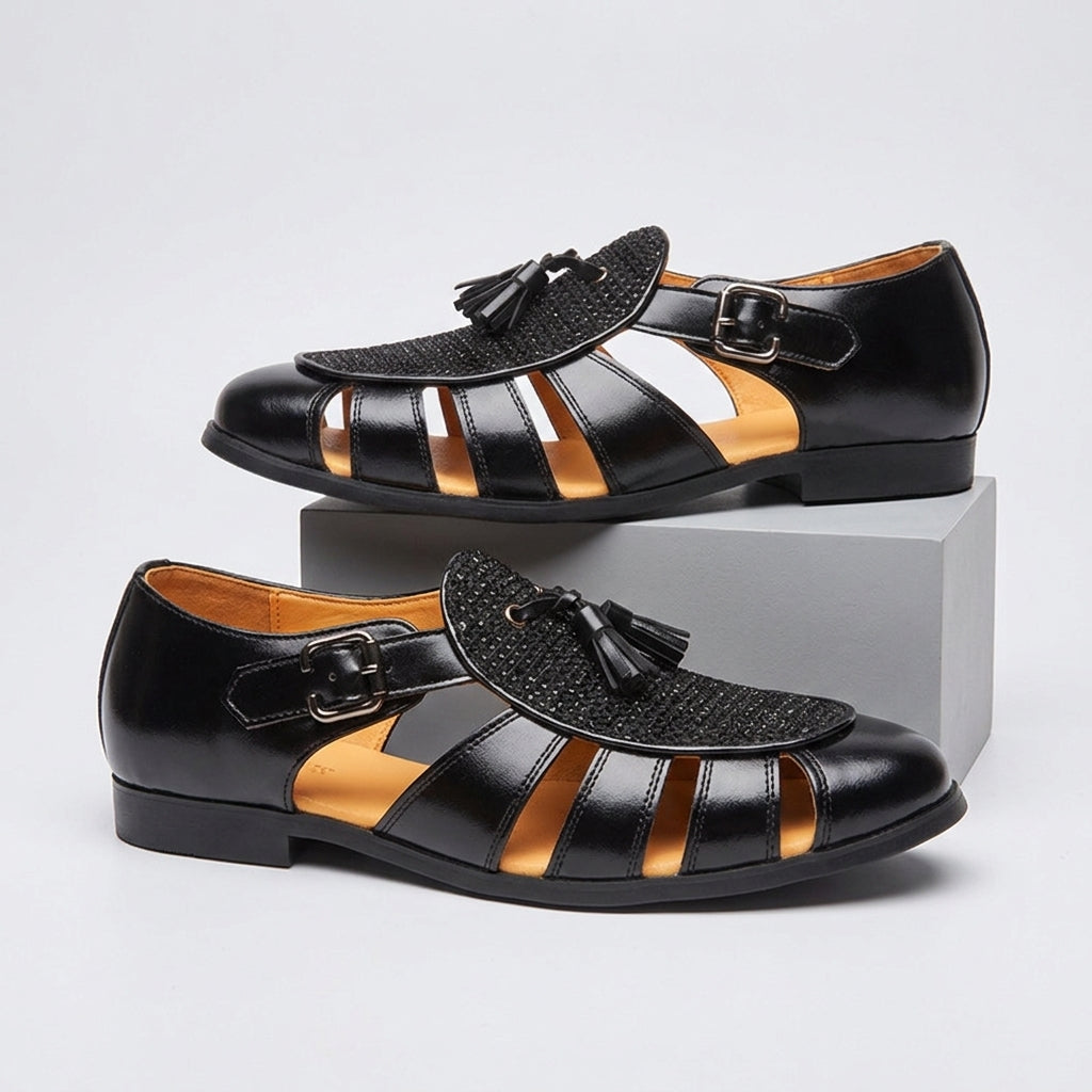 Reed Tassel Monk Sandal