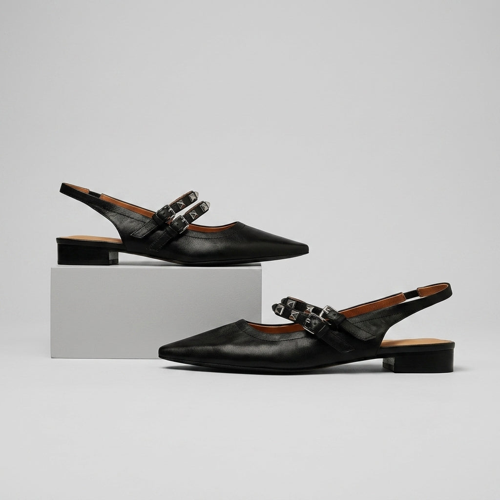 Mara Studded Slingback Flat