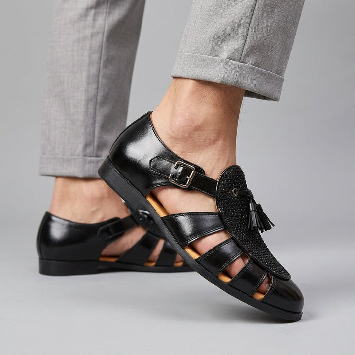 Reed Tassel Monk Sandal
