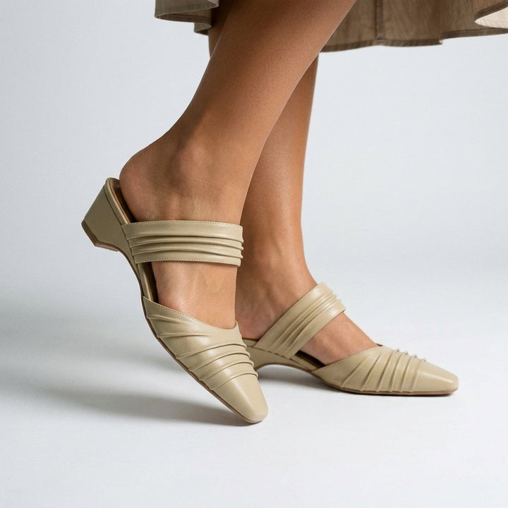 Penelope Pleated Mule
