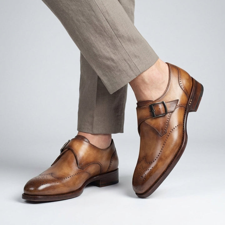 Jackson Wingtip Monk Strap