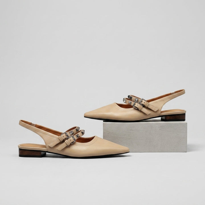 Mara Studded Slingback Flat