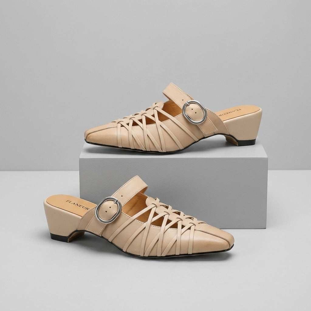 Celine Buckle Mule