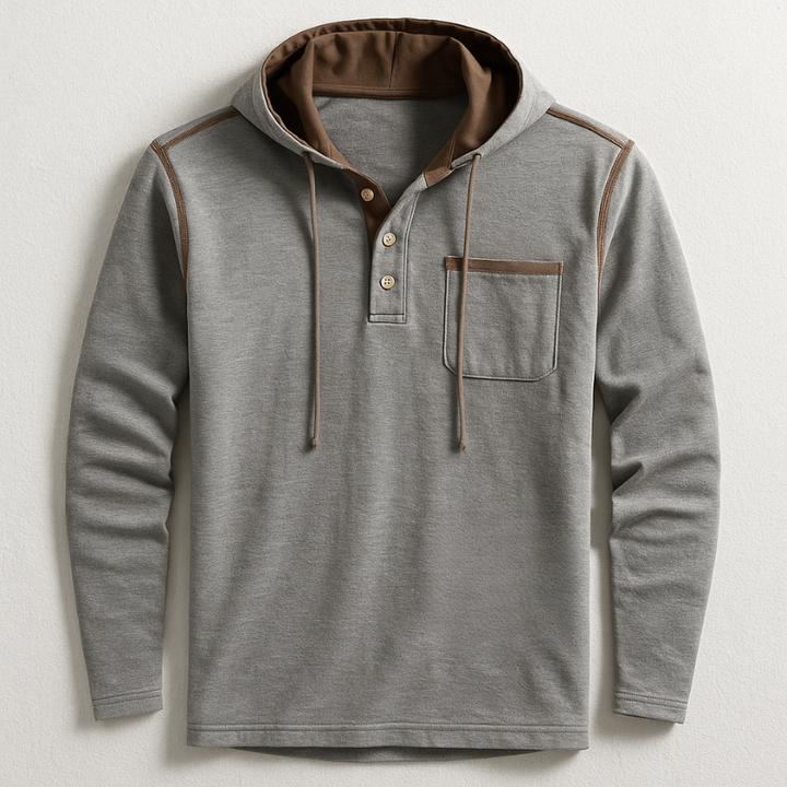 Parker Henley Hooded Shirt