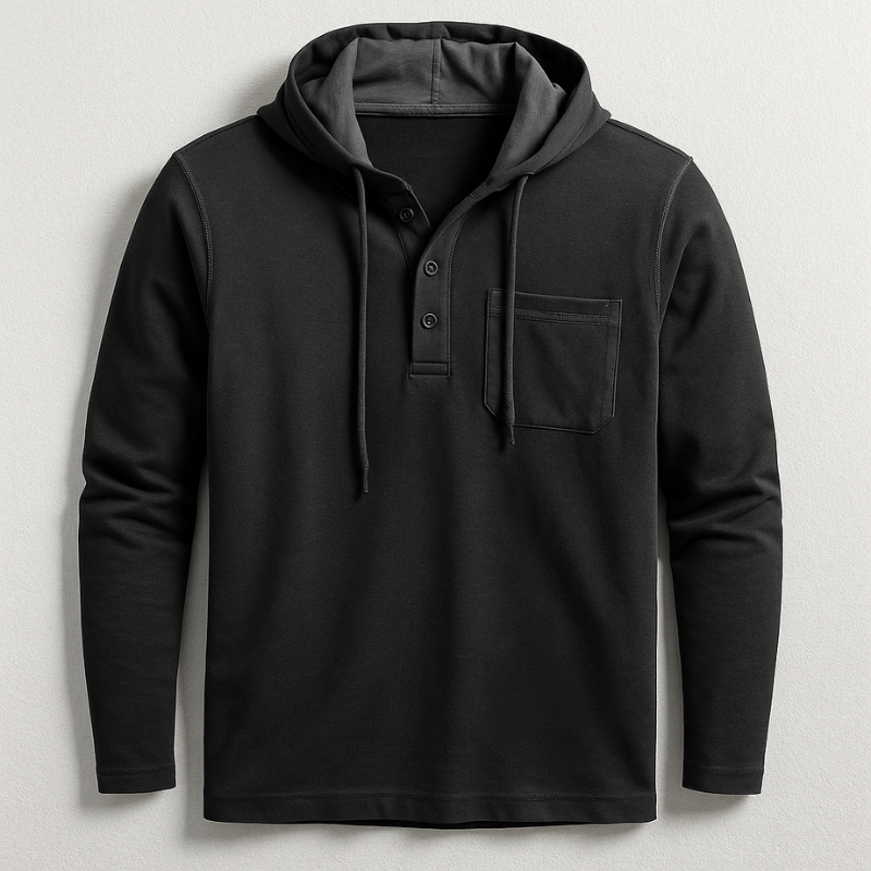 Parker Henley Hooded Shirt