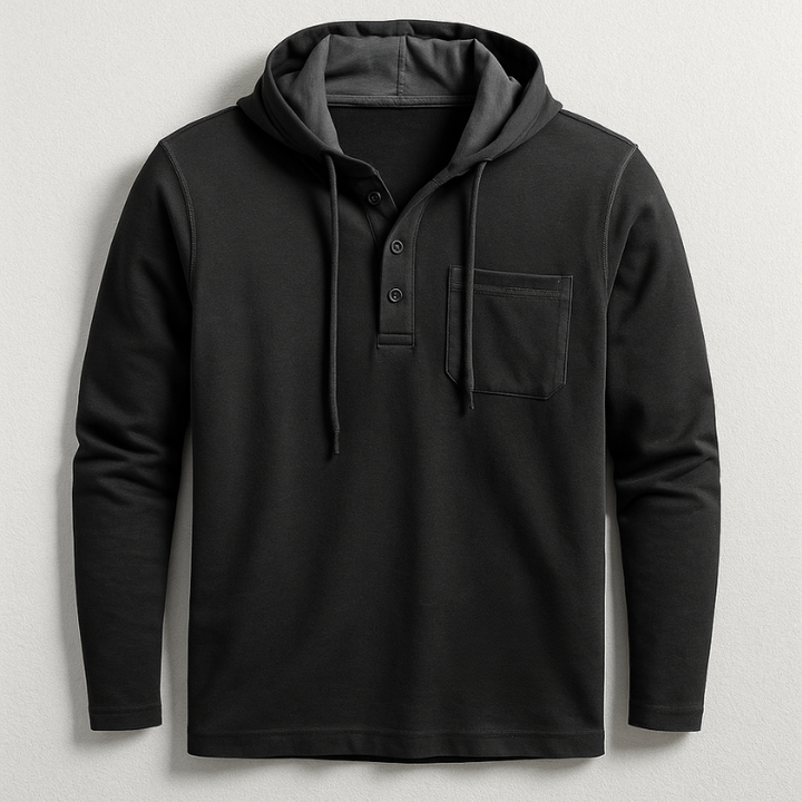 Parker Henley Hooded Shirt