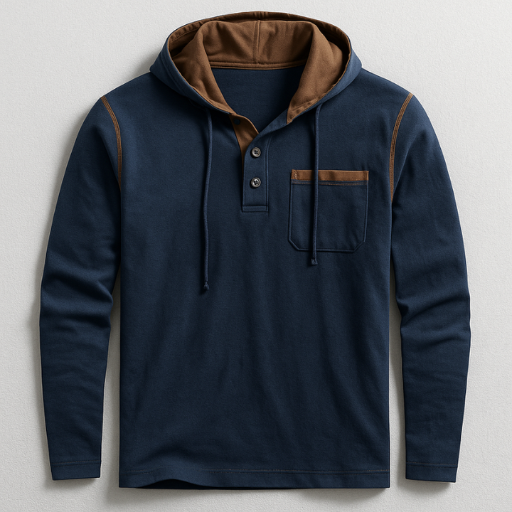 Parker Henley Hooded Shirt