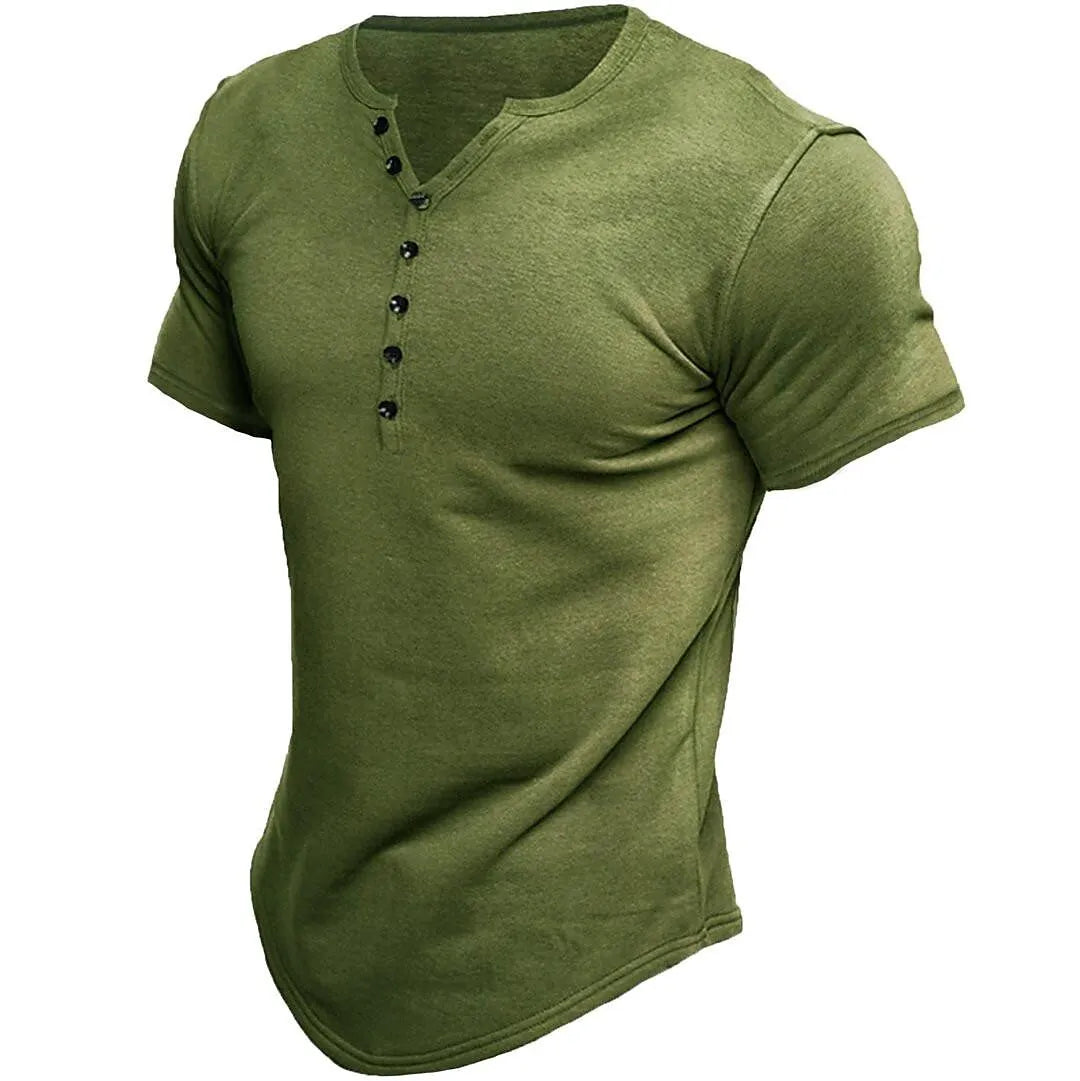 Ellis Henley T-shirt Casual Vintage