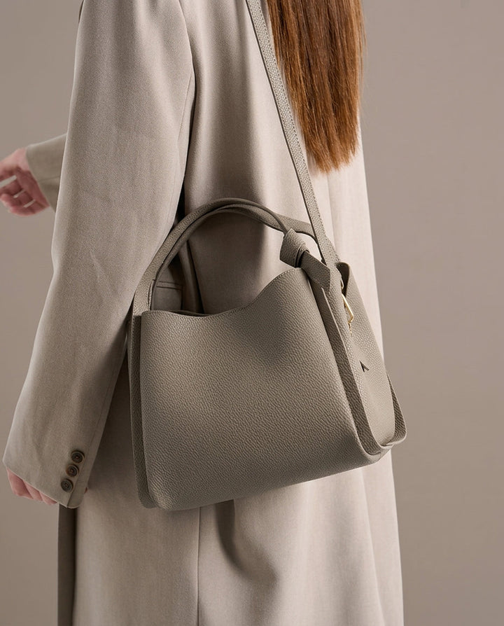 Amelia Leather Bucket Bag