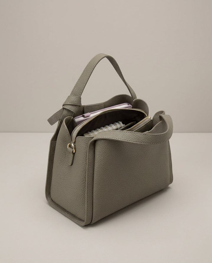 Amelia Leather Bucket Bag