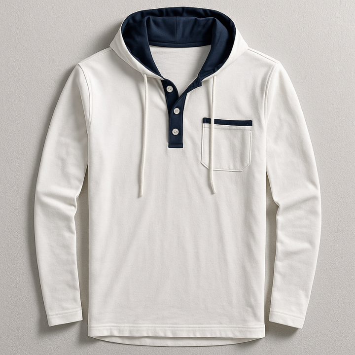 Parker Henley Hooded Shirt
