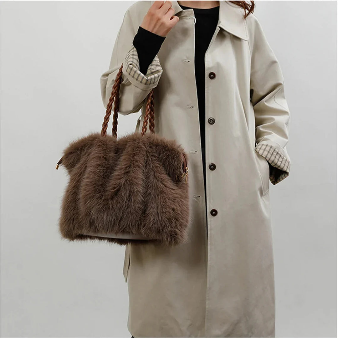Celeste Faux Mink Fur Tote
