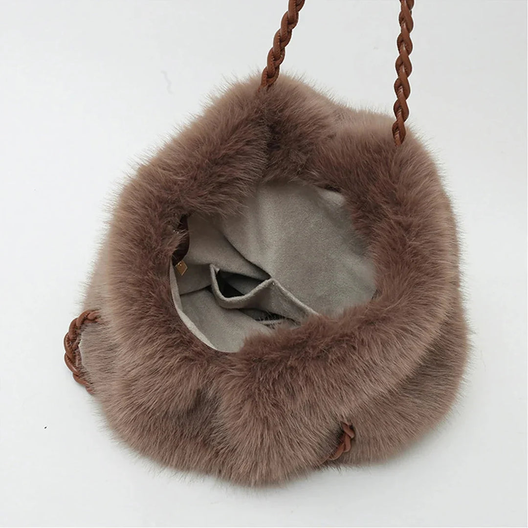 Celeste Faux Mink Fur Tote