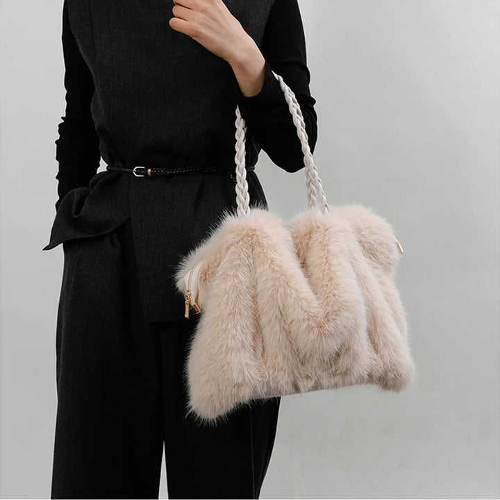 Celeste Faux Mink Fur Tote