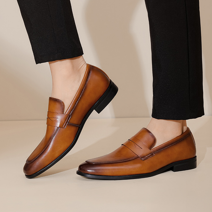 Bradford Genuine Leather Penny Loafers