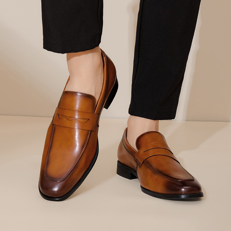 Bradford Genuine Leather Penny Loafers