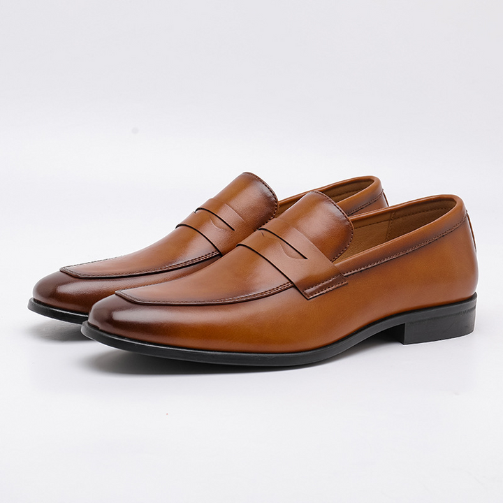 Bradford Genuine Leather Penny Loafers