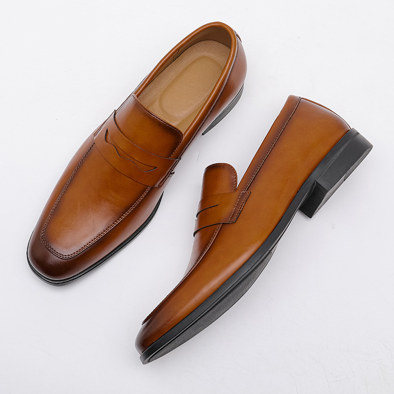 Bradford Genuine Leather Penny Loafers