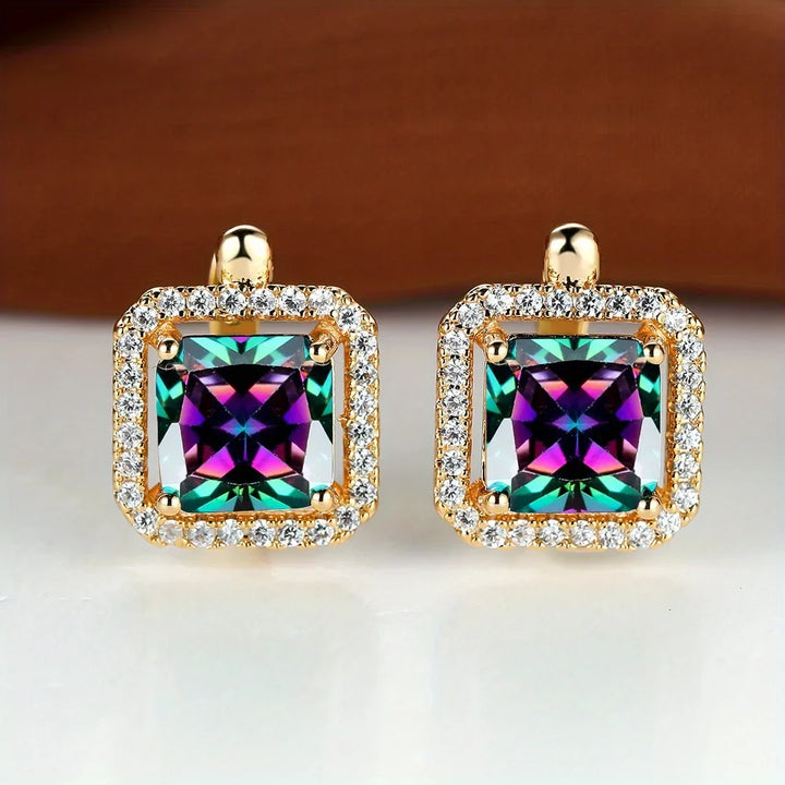 Contour Halo Stud Earrings