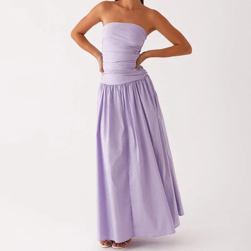 Lilac Strapless Dress