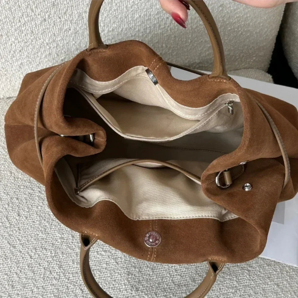Elodie Suede Tote