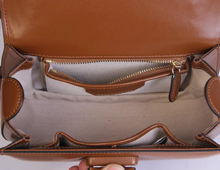 Genevieve Bamboo Top-Handle Bag