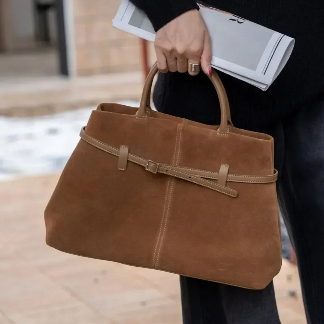 Elodie Suede Tote