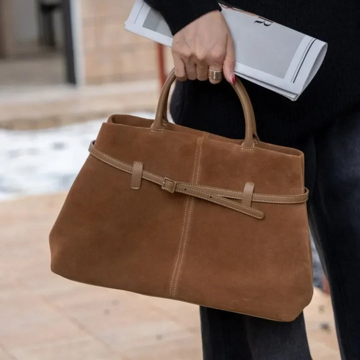 Elodie Suede Tote