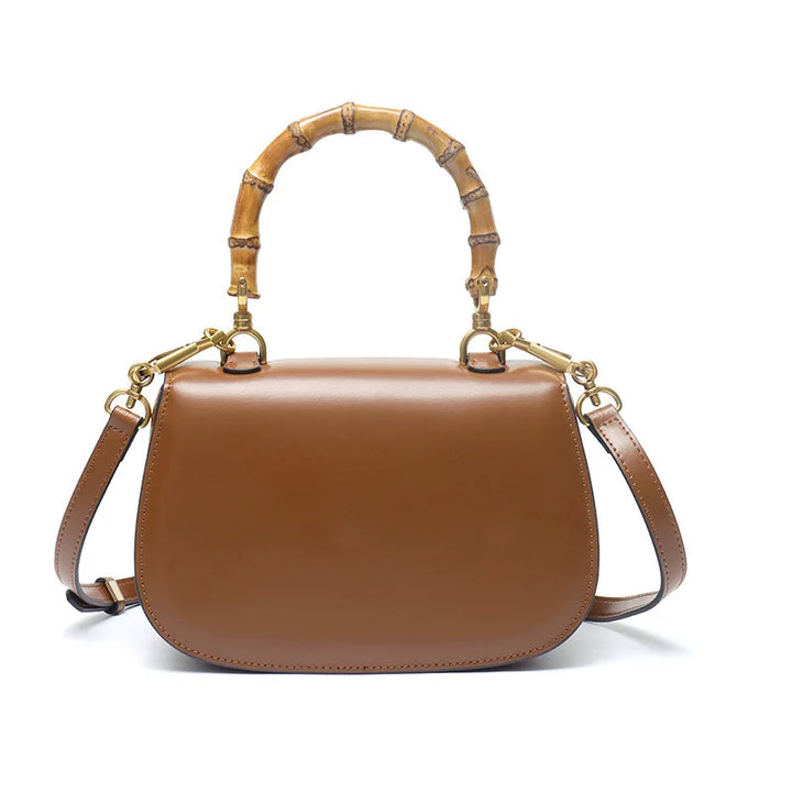Genevieve Bamboo Top-Handle Bag