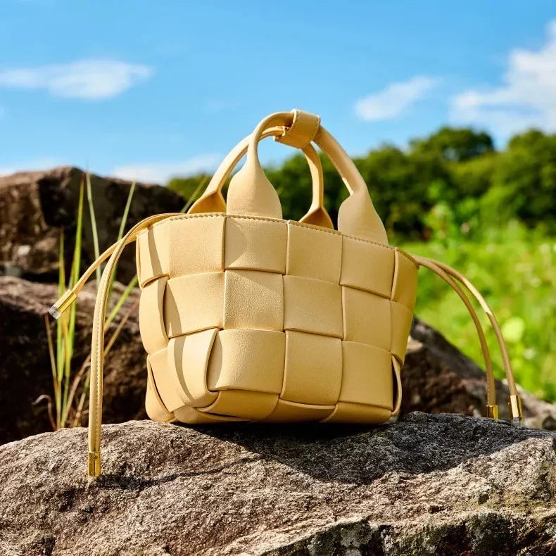 Nora Woven Mini Basket Bag