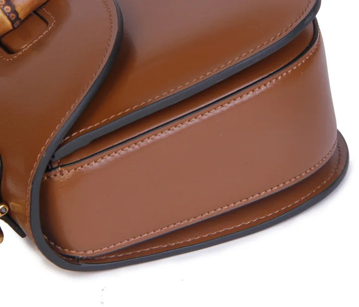 Genevieve Bamboo Top-Handle Bag