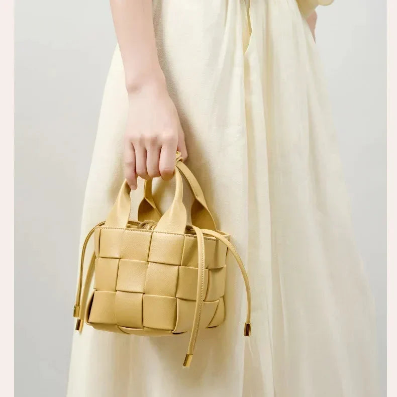 Nora Woven Mini Basket Bag