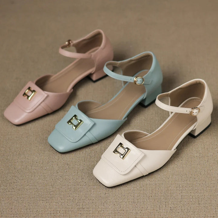 Bella Block Heel Pump