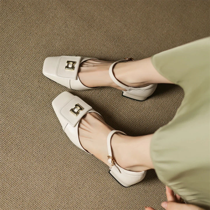 Bella Block Heel Pump