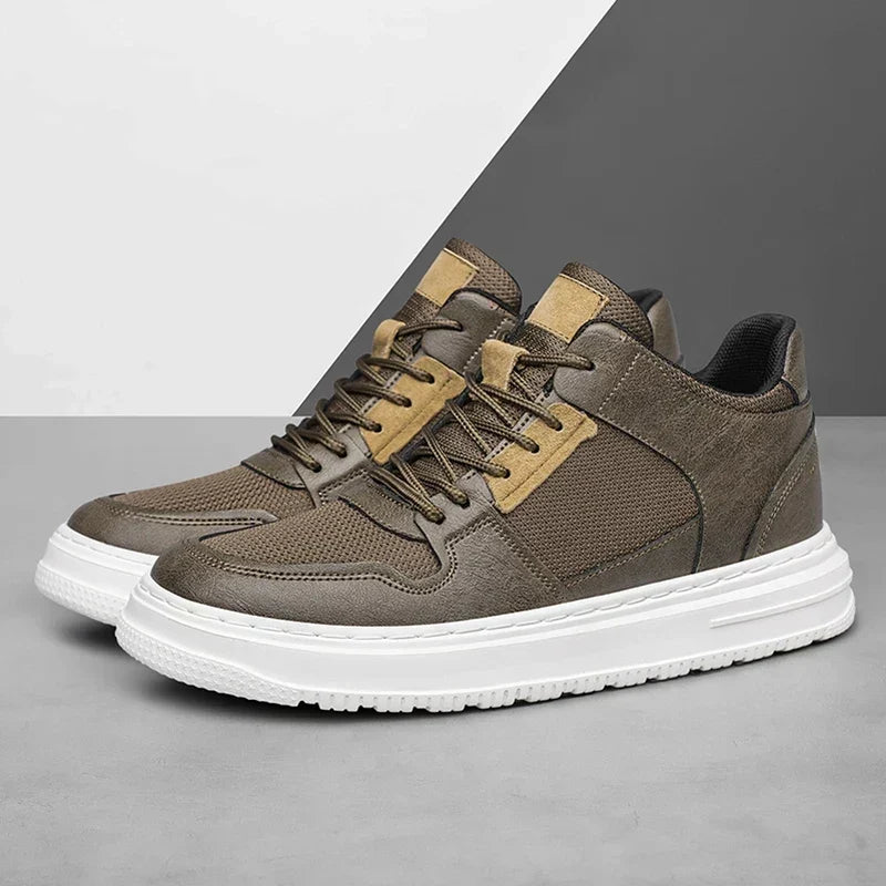 Ridgewood Leather Mid Top Sneaker