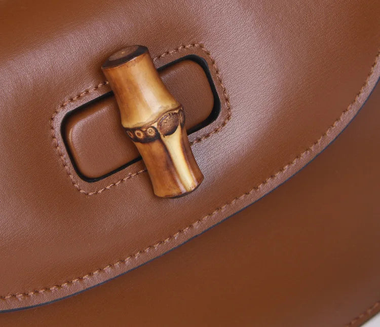 Genevieve Bamboo Top-Handle Bag