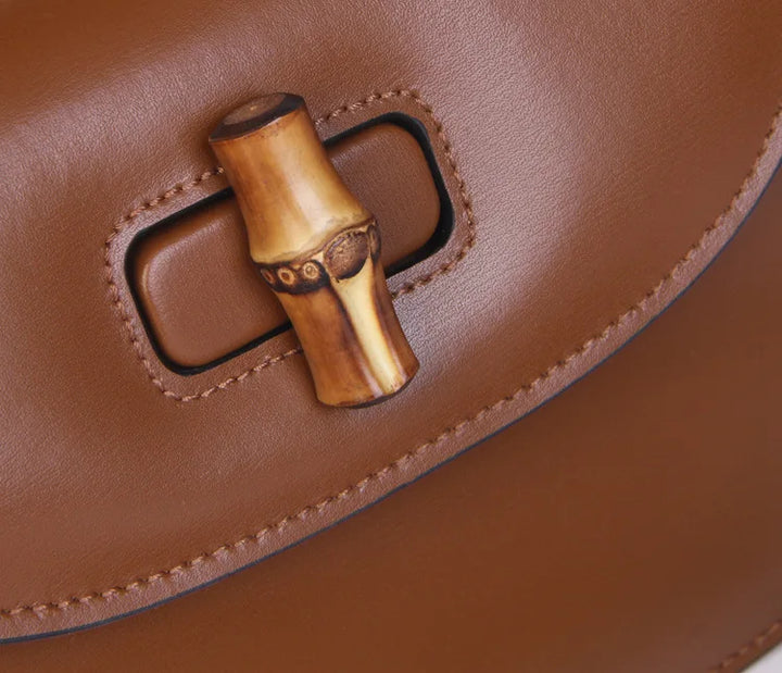 Genevieve Bamboo Top-Handle Bag