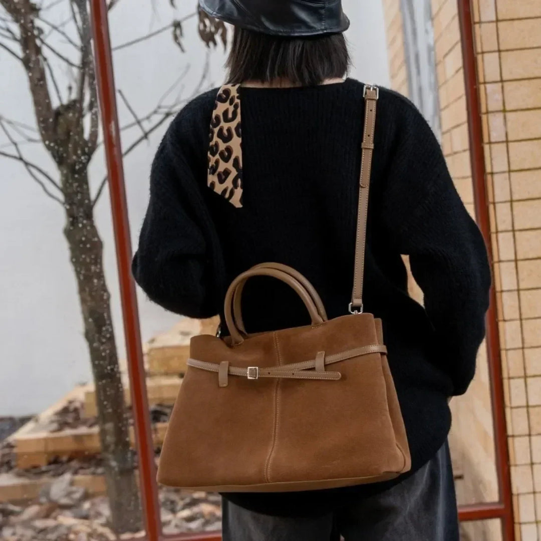 Elodie Suede Tote