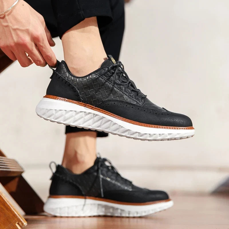 Holden Leather Brogue Sneakers