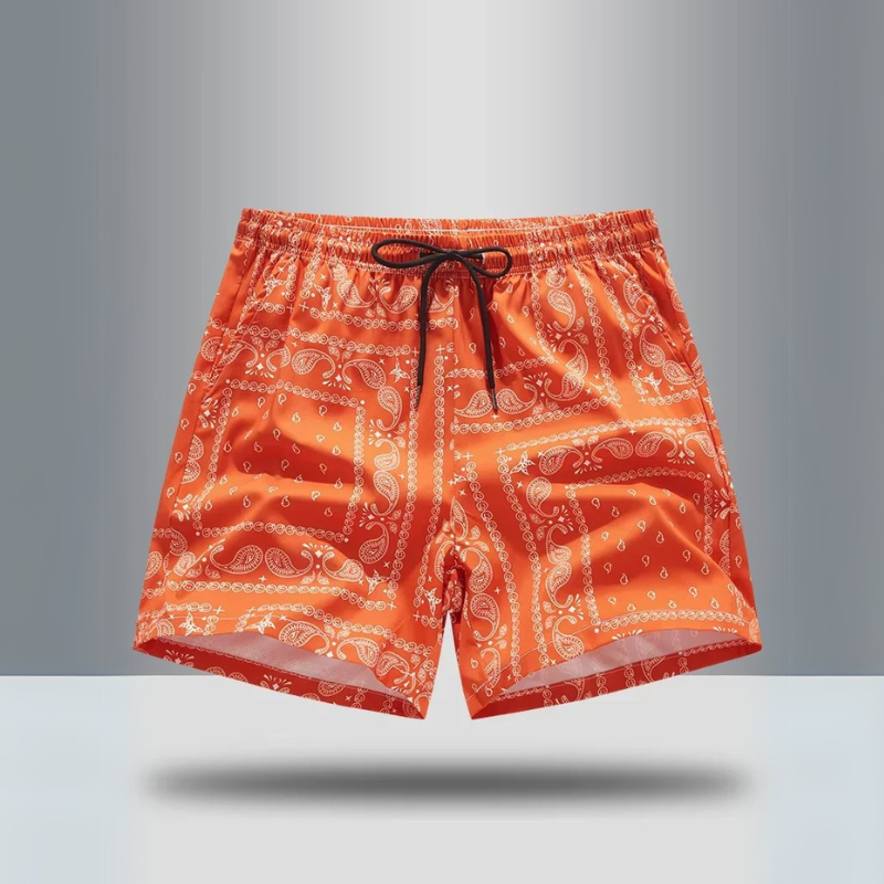 Everett Paisley Athletic Shorts