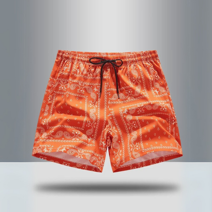 Everett Paisley Athletic Shorts